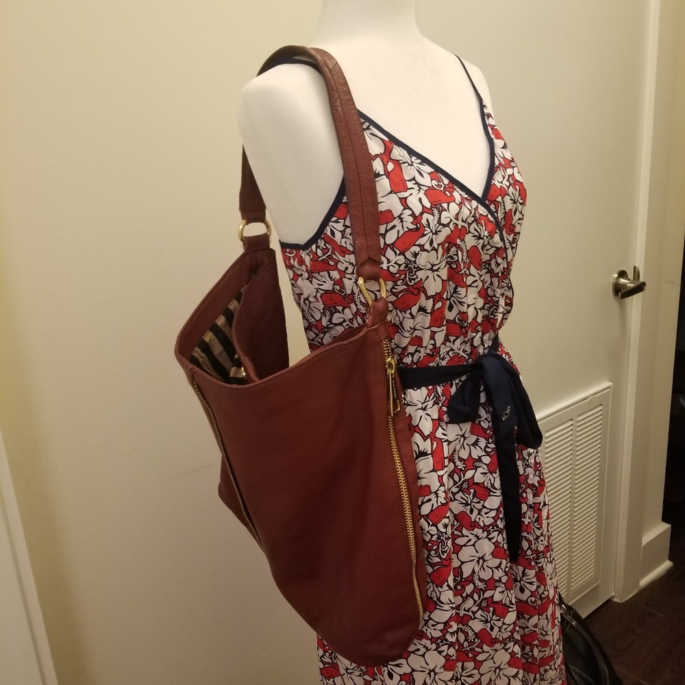 Kelsi Dagger Pebbled Leather Shoulder Bag
